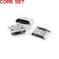 20pcs Vertical MICRO mini USB 5pin female seat 180 degrees jack 5P Direct plug in USB connector