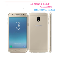 Original Samsung Galaxy J3(2017) J330F 4G LTE 5.0 16GB Dual SIM Card 13MP Camera Android Mobile Phones