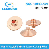 LEEOUKC WSX หัวฉีดเลเซอร์ Dia.28mm สำหรับ Raytools HANS PR ไฟเบอร์เครื่องตัดเลเซอร์หัวเดี่ยว Double Layer Jet Parts