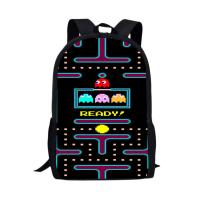 16-inch Bag Daypack for Girls Teenagers Boys Pacman Print SchoolBag School Supplies Backpack Mochilas Mujer Rugzak