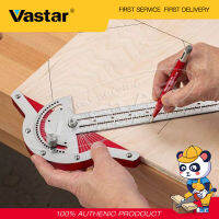 Vastar ไม้โปรแทรคเตอร์งานไม้,หัวกลมหัวหมุน1มม. แม่นยำวัดมุมเครื่องมือสำหรับงานไม้1ชิ้น