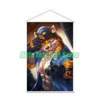 ▪ Furry Barrel Live A Hero Anime Wall Scroll แขวนโปสเตอร์ภาพวาดตกแต่งบ้าน