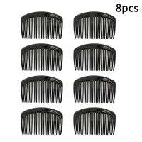 8pcs French Twist 23 Teeth For Women Black Gift Plastic Styling Tool Accessories Hair Side Comb DIY Lightweight Clip Portable