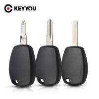 KEYYOU NE73/VA2/VAC102เบลดแบบไม่มีปุ่มเปลี่ยนเคส Kunci Remote Mobil เปล่าฟอบไม่ตัดสำหรับโลแกนเรโนลต์