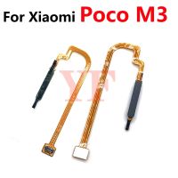 ‘；【。- Fingerprint Sensor For  Poco X3 NFC Poco M3 Pro Fingerprint Touch ID Menu Return Key Sensor Witch On Off Flex Cable