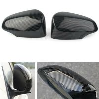 2Pcs Carbon Fiber Side Rear View Mirror Cover Trim for Toyota Corolla 2014-18