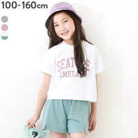 New style2023 เสื้อผ้าเด็กผู้หญิงฤดูร้อนเด็กซีแอตเทิลตัวอักษรภาษาอังกฤษ T เสื้อยืดกางเกงขาสั้นชุดกีฬา