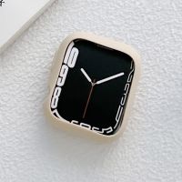 ชุดเคสสำหรับ Apple Watch นาฬิกาสีลูกกวาด TPU 8 / 7 45มม. (แอปริคอท) (Billistore)