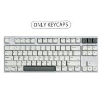 （Miss qis keycap）XDA ปุ่มกด PBT  คีย์127ภาษาอังกฤษ/ภาษาญี่ปุ่น/ภาษารัสเซีย/ภาษาเกาหลี/ชุดสำหรับคีย์บอร์ด DIY ออกแบบเองแบบกลไกปุ่มกดคีย์บอร์ดเครื่องกล