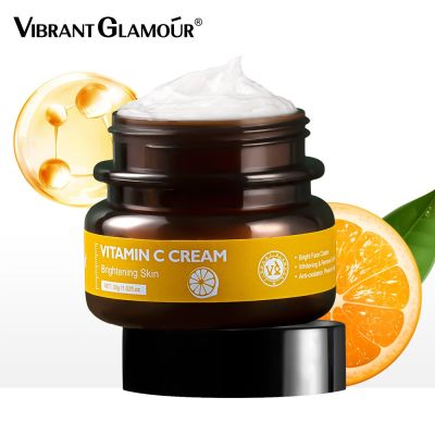[VIBRANT GLAMOUR] ELECOOL Official Store【 BISA-COD 】Vitamin C Moisture Cream Whitening Brightening Anti-Wrinkle Anti-Aging 100% Authentic Original Repair Cream Face Care 2ชิ้น/เซ็ต