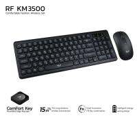 Wireless Set Keyboard + Mouse/ MD-TECH (KB-RFKM3500)  ใช้เชื่อมต่อแบบไร้สาย ระยะ 15 เมตร ยี่ห้อ MD-TECH