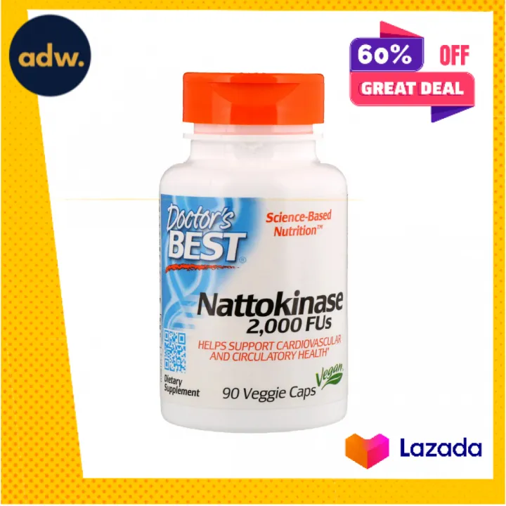 Doctor's Best, Nattokinase, 2,000 FUs, 90 Veggie Caps | Lazada PH