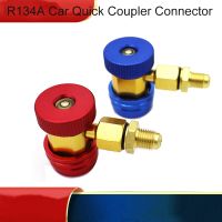 NEW R134A Freon H/L Brass Adapters Auto Car Quick Coupler Connector Air Conditioning Refrigerant Adjustable Manifold Gauge