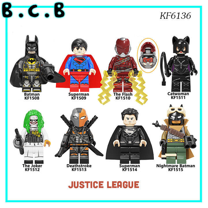 Justice League Deathstroke SuperMan CatWoman Mô Hình DC Minifig Super Hero  Siêu Anh Hùng Liên Minh Công Lý KF6136 