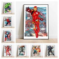 Disney Avengers Superhero Anime Movie Retro Painting Posters Living Bedroom Bar Quality Canvas Art Home Wall Decor Picture Drawing Painting Supplies