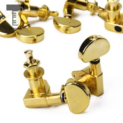 ：《》{“】= Tooyful High Quality 3 Pairs Steel String Tuning Buttons Pegs Tuners Machine Head Guitar 3L+3R  For Electric Acoustic Guitar