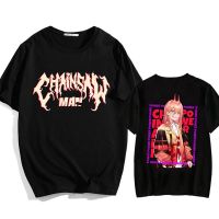 Mens Large T-shirt Chainsaw Man Printed Graphic Anime Tshirts Manga Tshirt Oversizedlarge Cotton Teeshirt Menwomen