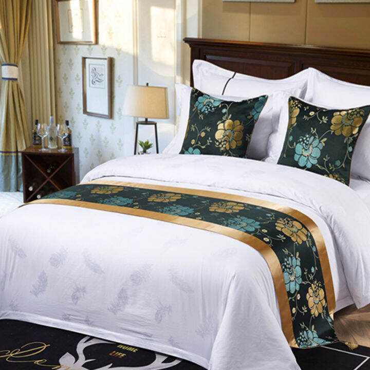 Polyester Bed Runner for Bed Size of Double/Queen/King/1.2m/1.5m/1.8m