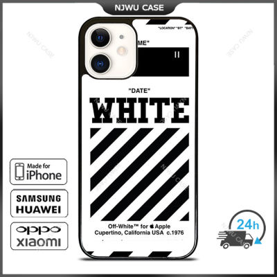 Of White Date Time Phone Case for iPhone 14 Pro Max / iPhone 13 Pro Max / iPhone 12 Pro Max / XS Max / Samsung Galaxy Note 10 Plus / S22 Ultra / S21 Plus Anti-fall Protective Case Cover