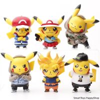 เซ็ตตุ๊กตาโมเดลฟิกเกอร์ปิกาจูชุด 6 ตัวแอคชั่นสุดน่ารักรุ่นพิเศษ Pikachu Figure Special Edition