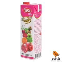 ทิปโก้ น้ำผักผลไม้รวมใยอาหาร 100% 1 ลิตร [Tipco, vegetable juice, 100% fiber, 1 liter]