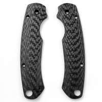 1 Pair Full 3K Carbon Fiber Folding Knife Handle Patch Grip Scales for Spyderco Para2 Paramilitary 2 C81 DIY Make Repalce Parts