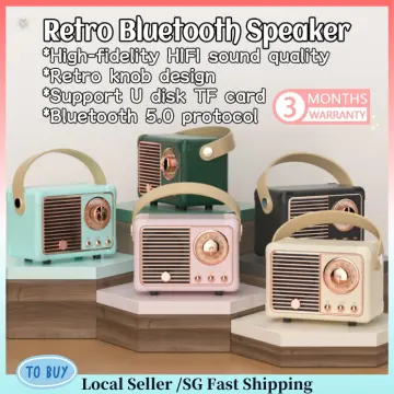 HM11 Portable Music Player Elegant & Vintage Appearance Retro Radio for  Home 