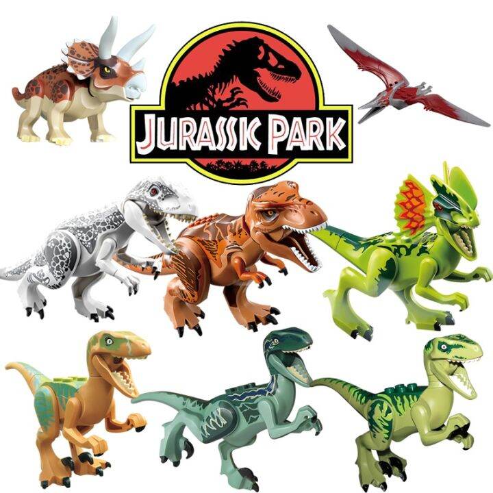 ready-stock-ใหม่-โมเดลตัวต่อเลโก้-รูปไดโนเสาร์-jurassic-world-triceratops-tyrannosaurus-rex-triceratops-velociraptor-styx-ขนาดเล็ก-สําหรับตกแต่งโต๊ะ