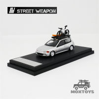 Street Weapon 1:64 Honda Civic EG6 Silver Diecast Model Car