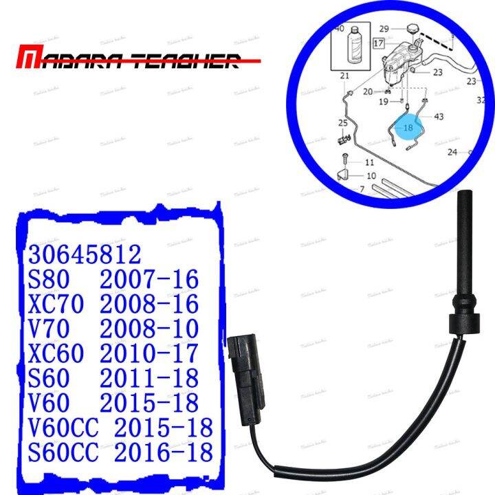 Car Engine Coolant Level Sensor Level Guard For VOLVO S60 S80 V60 V70