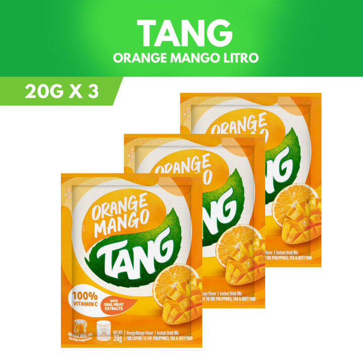 Tang Powdered Juice Orange Mango Litro 20g Pack of 3 | Lazada PH