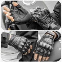 2023♂⊕▽ ROCKBROS Motorcycle Gloves Breathable Summer Motorcycle Half Gloves Shockproof Cycling Gloves Outdoor Touch Screen Gloves