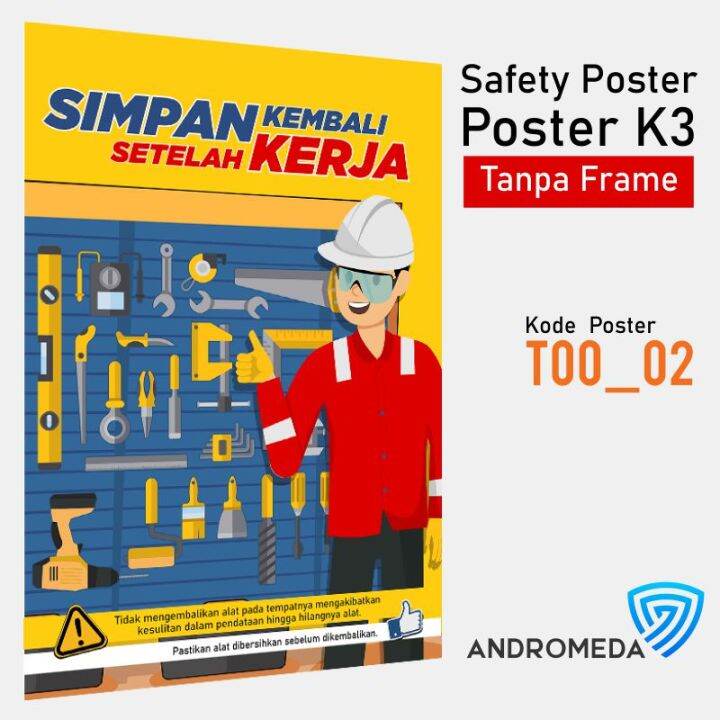 Safety Poster K3 : 5R 5S Kerapihan Tempat Kerja Alat | Lazada Indonesia