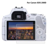 【✱2023 HOT✱】 huahuxs กระจกส่งผ่านแสงสูงฟิล์มกันรอยสำหรับหน้าจอ Lcd Canon Eos 200d กระจกเทมเปอร์ออปติคอล Hd 9H กล้อง Lcd ป้องกันหน้าจอ