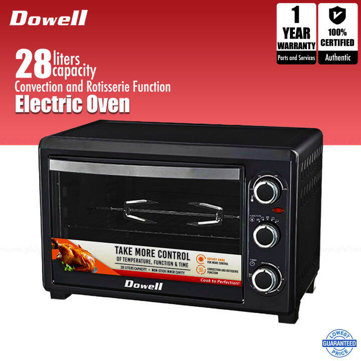 Dowell 28L Convection and Rotisserie Function Electric Oven ELO28