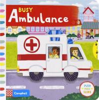 Busy ambulances busy series paperboard books busy ambulance English original books childrens English picture books office operation paperboard activity books parent child education interactive learning