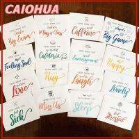 CAIOHUA สี่เหลี่ยมผืนผ้าทรงสี่เหลี่ยม เปิดเมื่อซองจดหมาย กระดาษสำหรับตกแต่ง สีขาวขาว ของตกแต่งซองจดหมาย ของใหม่ ซองของขวัญออกจากโรงเรียน นักเรียนก็อก