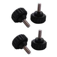 2pcs M4 x 10mm Round Head Screw on Thumbscrews Knurled Clamping Knob 2 Pcs