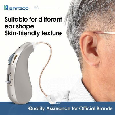 ZZOOI Britzgo Hearing Aids USB Charging  Mini Digital Wireless Stealth Sound Amplifier  For The Elderly Deaf Hearing Loss