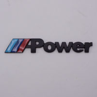 Logo โลโก้ Power พาวเวอร์ แต่งท้ายรถ ติดท้าย โลโก้บีเอ็ม โลโก้ท้าย BMW สีดำด้าน, ฟ้า, น้ำเงิน, แดง