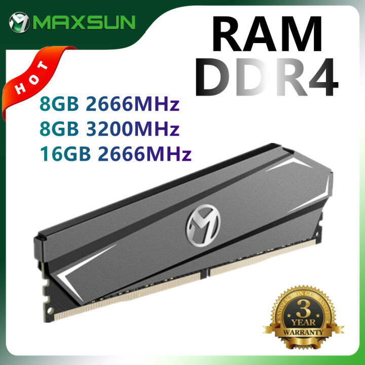 maxsun-memory-ram-ddr4-8gb-16gb-2666mhz-3200mhz-1-2v-288pin-interface-memoria-rams-ddr4-pc-module-computer-desktop