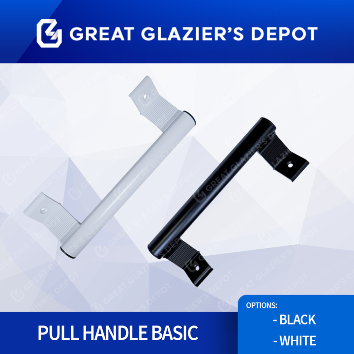 Small Samson Handle Aluminum Door Handle 1 PC Black or White Aluminum