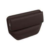 CCLight Car Seat Filler Seat Pocket PU Leather Expanding Space Waterproof Brown