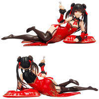 อะนิเมะวันที่สด Tokisaki Kurumi รูปเซ็กซี่ Cheongsam นอนลงรุ่นตุ๊กตาของเล่นของขวัญเก็บรูปแกะสลักเครื่องประดับพีวีซีรูปปั้น