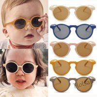 【hot sale】❧♛✌ D03 New Children Vintage Frosted Round Outdoor Sun Protection Sunglasses Baby Girls Acrylic UV400 Sunglasses Kids Fashion Glasses