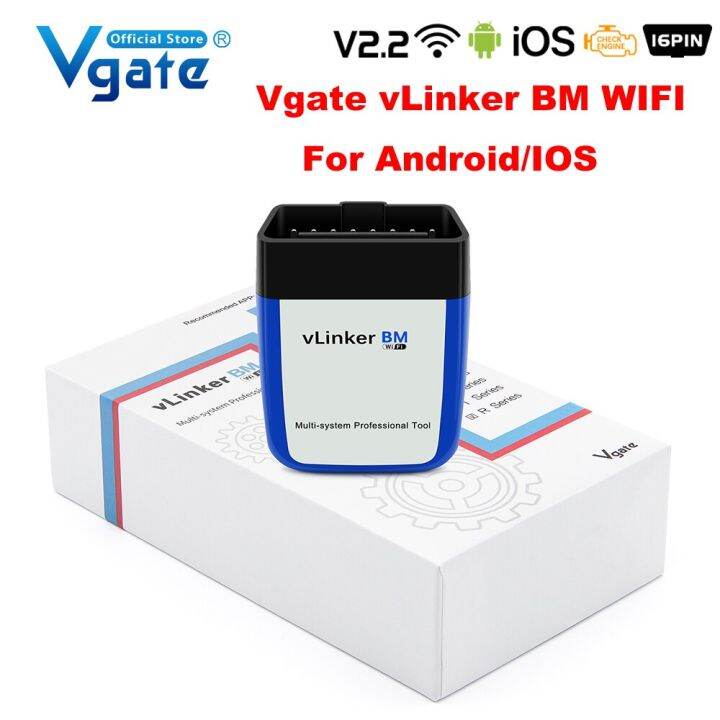 Vgate Vlinker Bm Elm For Bmw Scanner Wifi Bluetooth Obd Obd