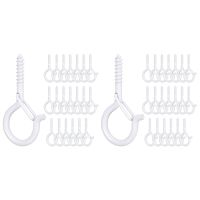 Q-Hanger Hooks Ceiling Q Screw Hook Screw Lights Hanger Christmas Lights Hanger Hook Ceiling Screw Hanger(40, White)