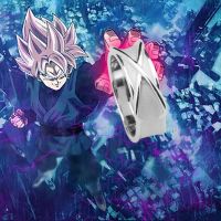 Anime Dragon Ball Z Black Goku Rings Dark Zamasu Figures Accessories Handsome Metal Jewelry Cosplay Ring of Time Props Toys Gift