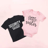 Security Little Sister Bodyguard เด็กเสื้อ Little Sister Big Brother เสื้อ Little Sister Tops Sibling Matching Clothes