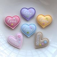 20 Pcs Cute Cartoon Mini Heart-Shaped Flat Back Resin Cabochons Scrapbooking DIY Jewelry Craft Decoration Accessories HJ18